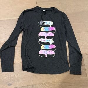 NWT Pixie Lane Girls Long Sleeve Tee with Donut Print size 11-12